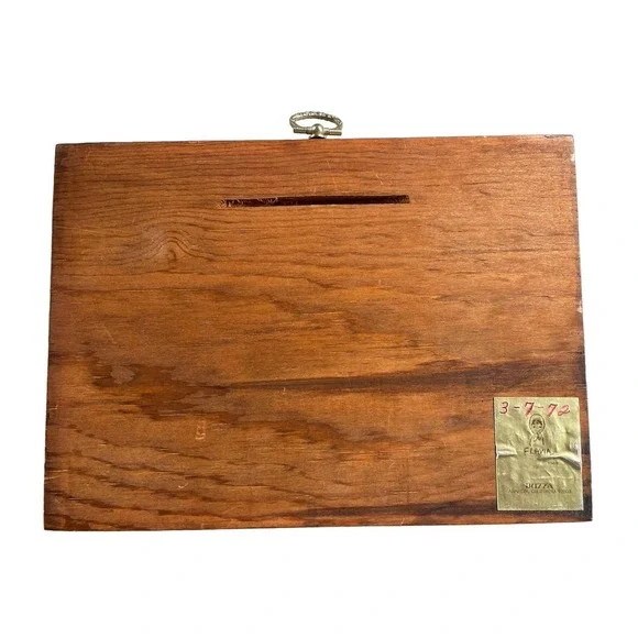 Vintage Mid-Century 1969 Flavia Buzza Cardozo Wood Art "United States" - Picture 2 of 4